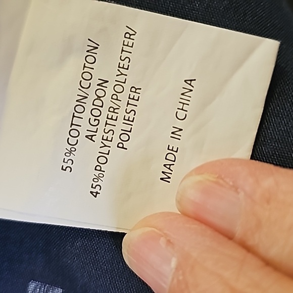 Molokai surf Co. Men's medium blue button-down collar shirt with white sharks 🦈 - Picture 6 of 7